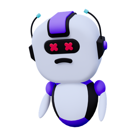 Dead Robot  3D Icon