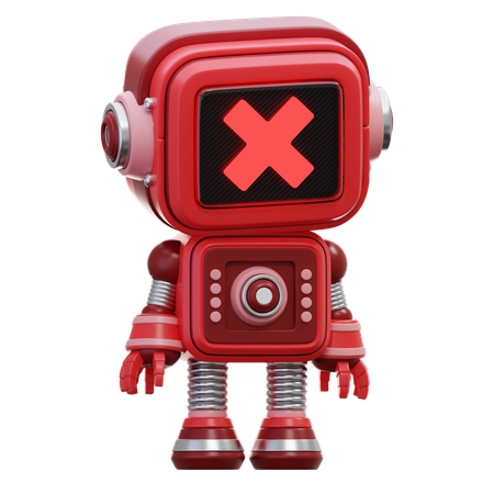 Dead Robot  3D Icon