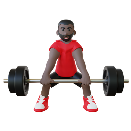 Deadlift Exercise  3D Icon