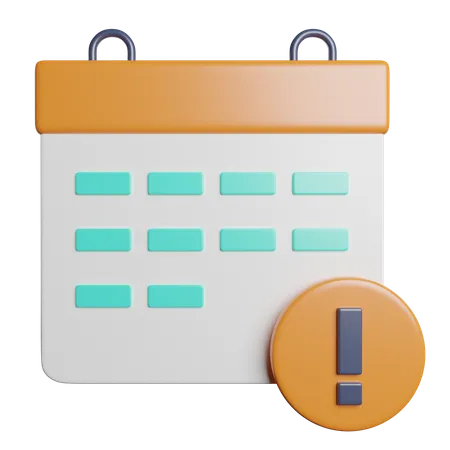 Deadline Time Date 3D Icon