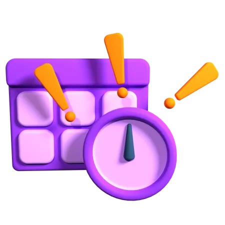 Deadline  3D Icon