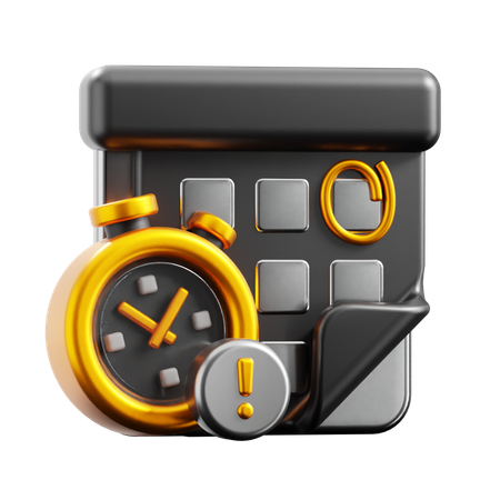 Deadline  3D Icon