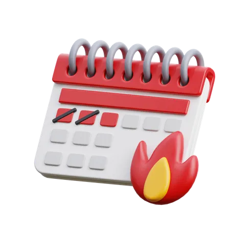 Deadline calendar  3D Icon