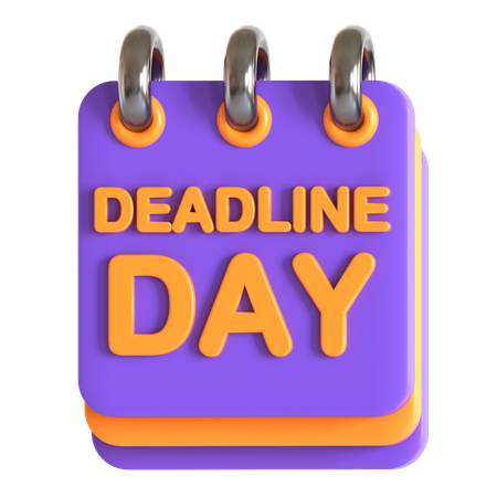 Deadline calendar  3D Icon