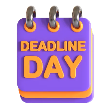 Deadline calendar  3D Icon