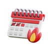 3d deadline calendar emoji