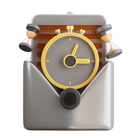 Deadline Mail  3D Icon