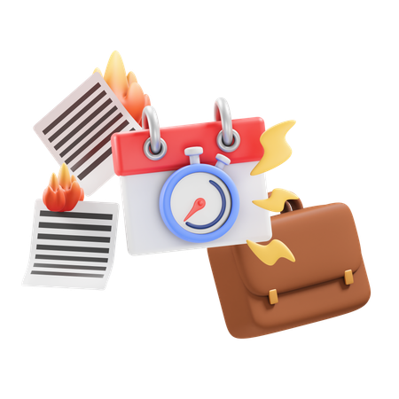 Deadline Management  3D Icon