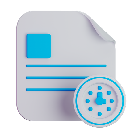 Deadline management  3D Icon