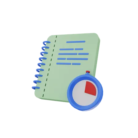 Deadline Notebook  3D Icon
