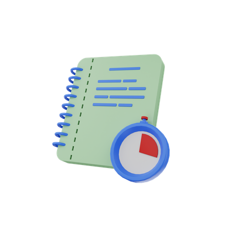 Deadline Notebook  3D Icon