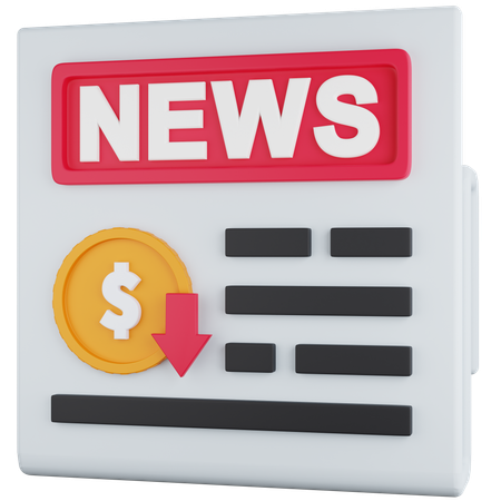 Deadlining Finacial News  3D Icon