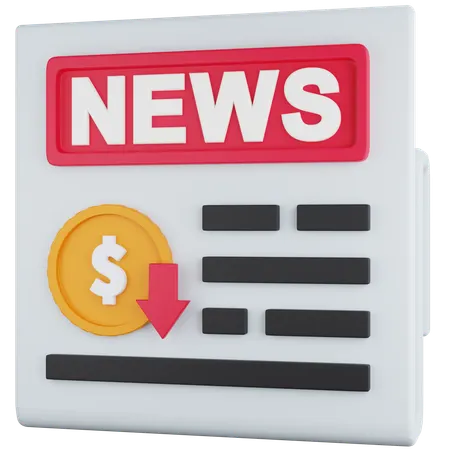 Deadlining Finacial News  3D Icon