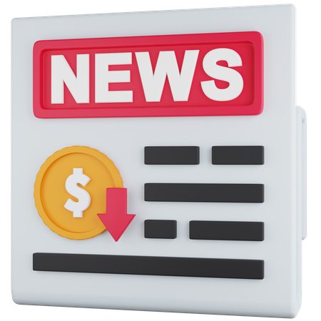 Deadlining Finacial News  3D Icon