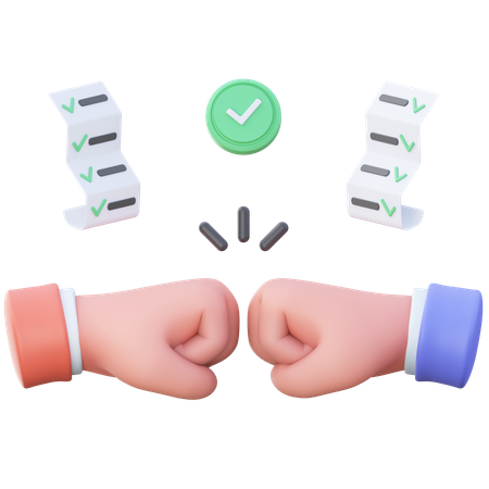 Deal done hand gesture  3D Icon