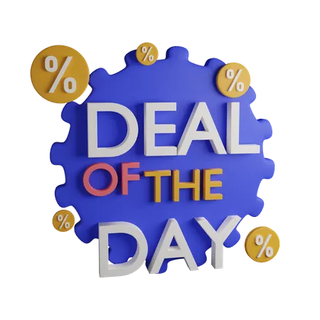 Deal Of The Day 3 D Icon Contains PNG BLEND GLTF And OBJ Files 3D Icon