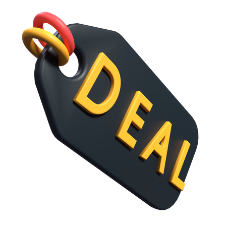 Deal Tag  3D Illustration