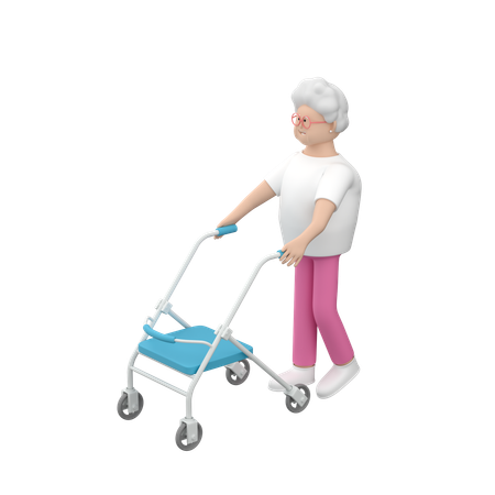 Déambulateur  3D Icon