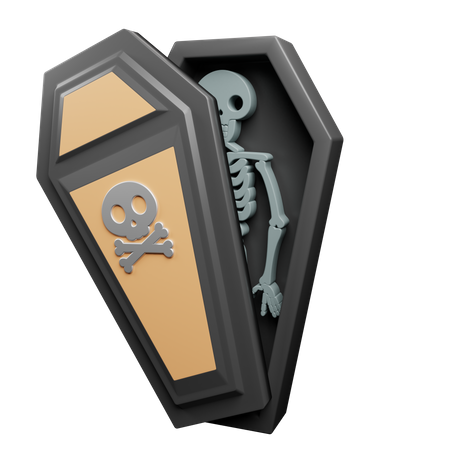 Death Coffin  3D Illustration