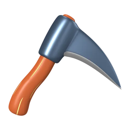 This Is Death Sickle 3 D Render Illustration Icon It Comes As A High Resolution PNG File Isolated On A Transparent Background The Available 3 D Model File Formats Include BLEND OBJ FBX And GLTF 3D Icon