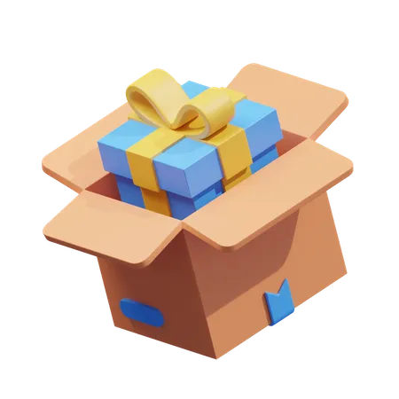 Cadeau de déballage  3D Icon