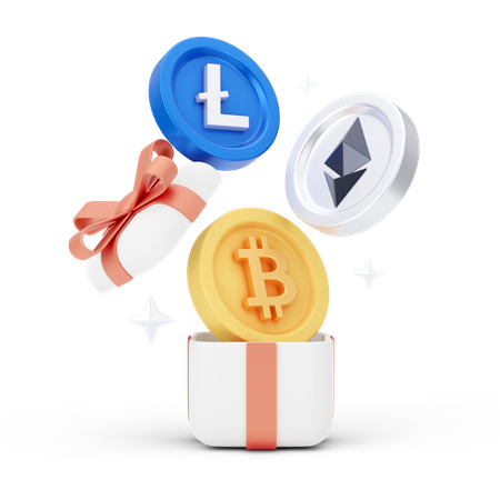 Déballage de crypto  3D Icon