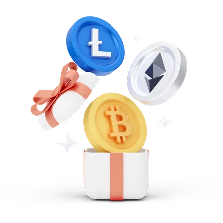 Déballage de crypto  3D Icon