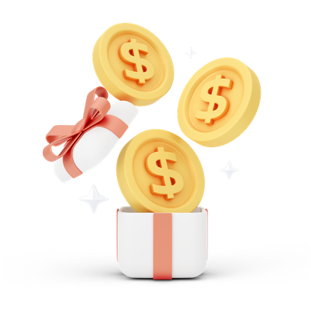 Dollar de déballage  3D Icon