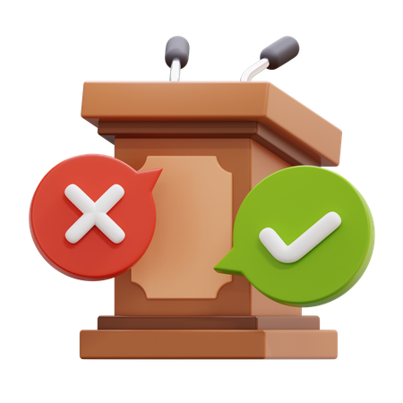 Debate  3D Icon