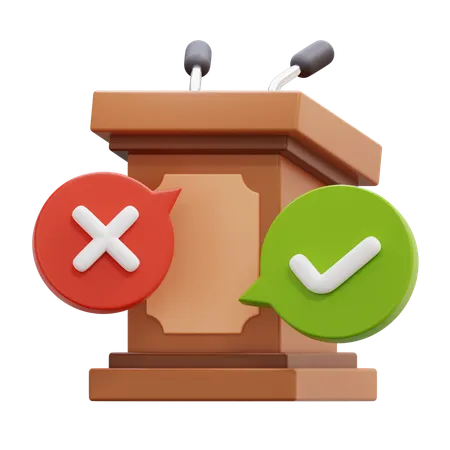 Debate  3D Icon