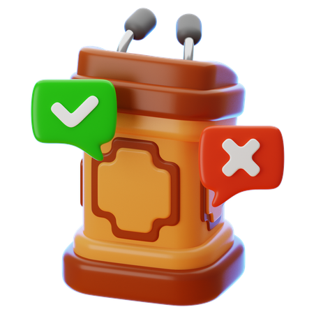 Debate  3D Icon