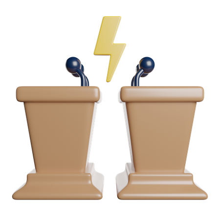 Debate  3D Icon