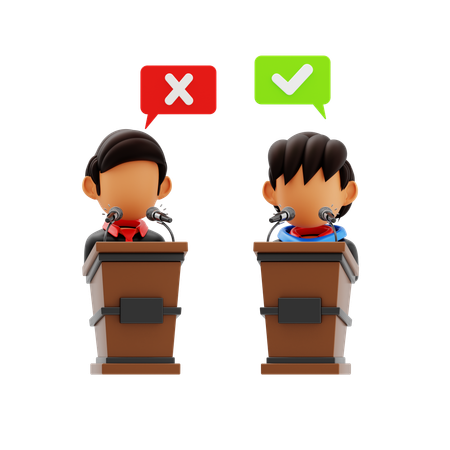 議論  3D Icon