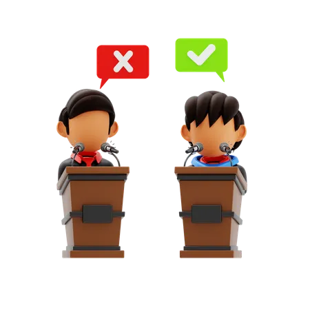 議論  3D Icon