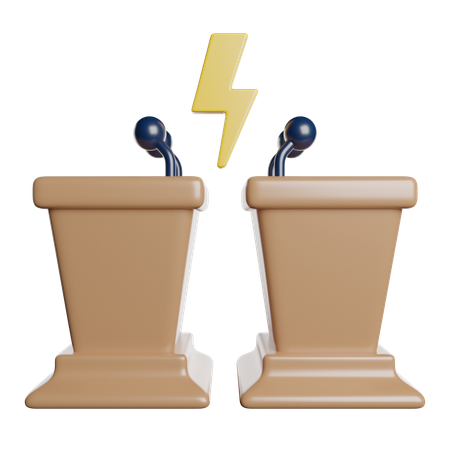 Debate  3D Icon