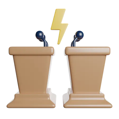 Debate  3D Icon