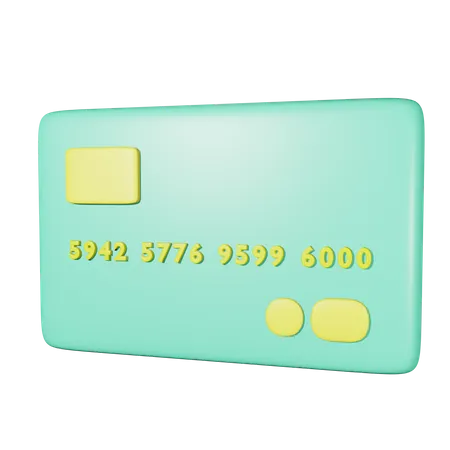 Debit card  3D Illustration