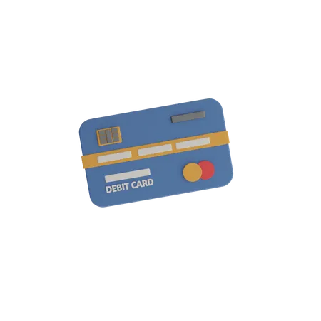 직불 카드  3D Icon