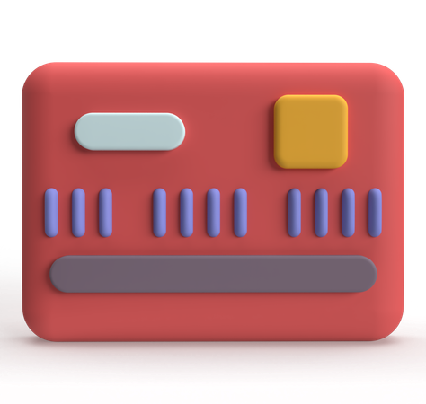 Debit Card  3D Icon