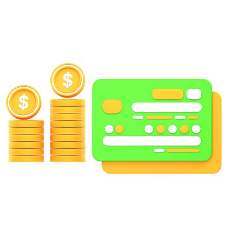 Debit Card  3D Icon