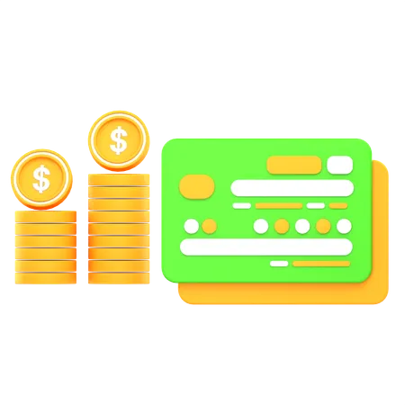 Debit Card  3D Icon