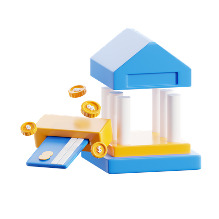 Debit card  3D Icon