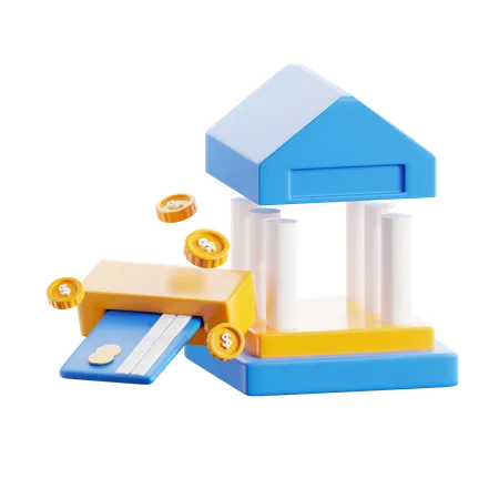 Debit card  3D Icon