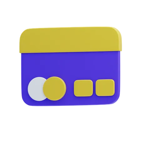 Debit Card  3D Icon