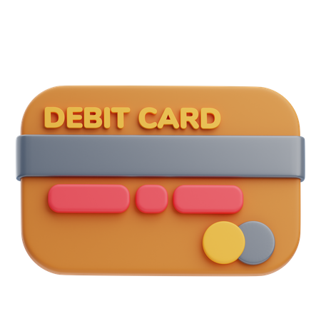 Debit Card  3D Icon