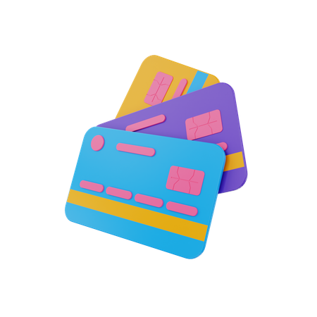 Debit Card  3D Illustration