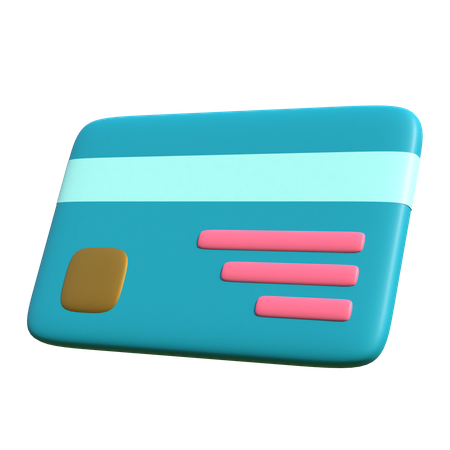 Debit Card  3D Illustration