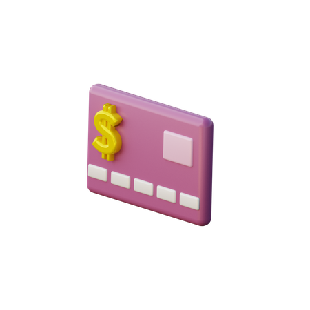 Debit Card  3D Illustration