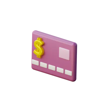 Debit Card  3D Illustration