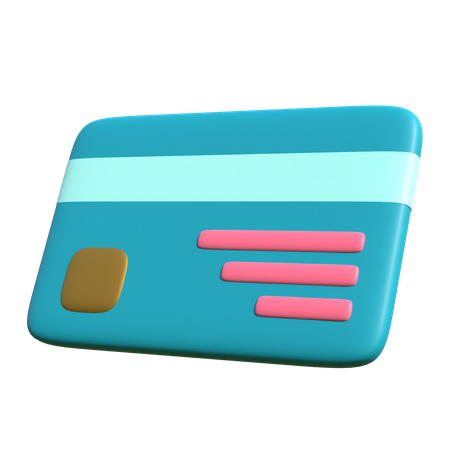Debit Card 3D Illustration